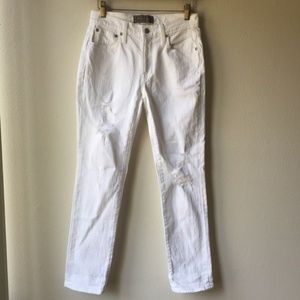 NWT Point Sur White Destroyed Boyfriend Jeans